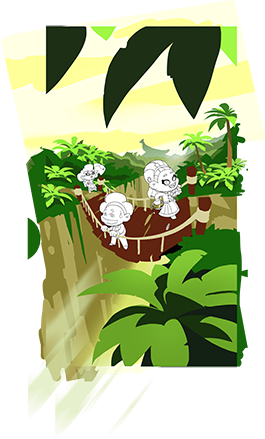 Concept art of a jungle